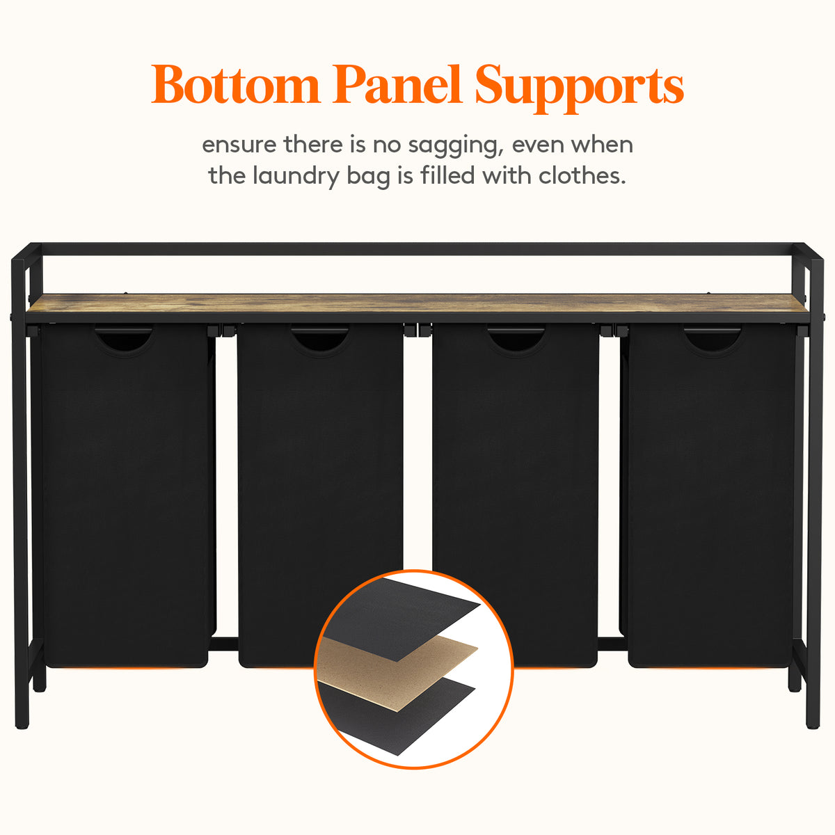 4 Section Pull Out Laundry Hamper Lifewit Lifewitstore