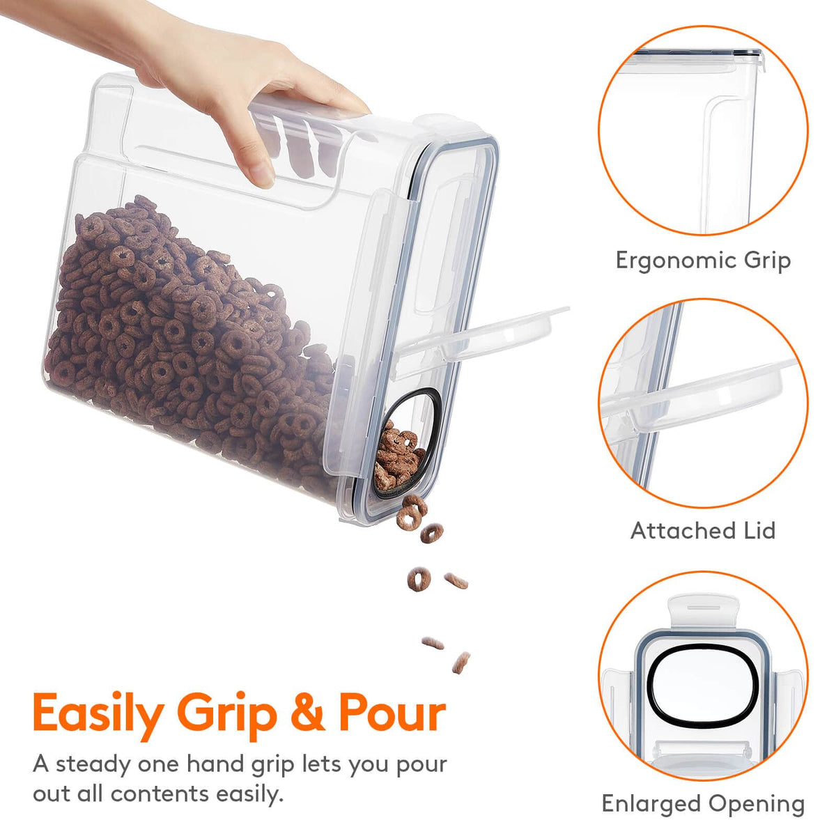 Airtight Cereal Container with Lids Lifewit Lifewitstore