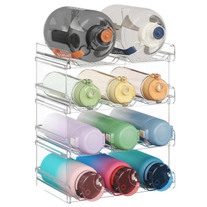 Lifewit Stackable Water Bottle Organizer for Cabinet, Extra Large Water Bottle Holder