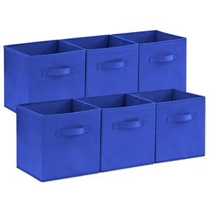 Lifewit Collapsable Fabric Cube Storage Bins, 13/11 Inches, 6 Packs