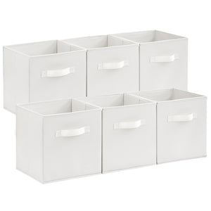 Lifewit Collapsable Fabric Cube Storage Bins, 13/11 Inches, 6 Packs
