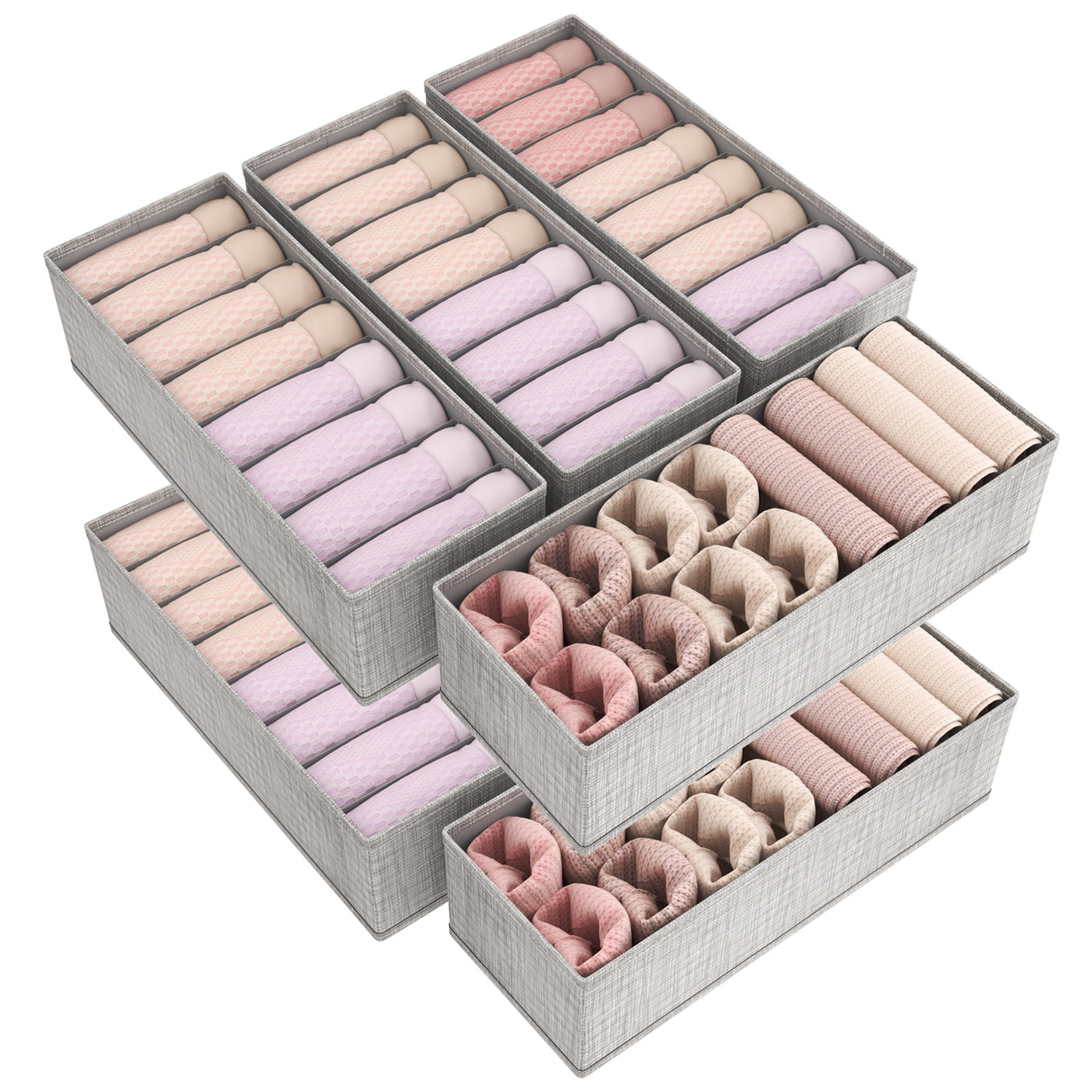 ikea aufbewahrung unterwäsche Set mit 8 HEMNES Schubladen-Organizern für I K E Kommoden, Wickeltische, Schränke, Kleiderschrank-Organizer