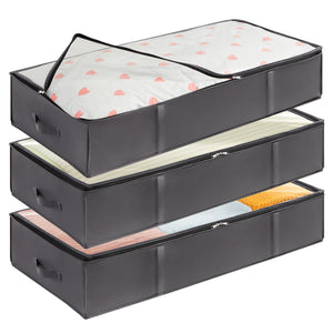 Lifewit Under Bed Storage Organizer Bins, Storage Bags Containers, 95L, 3 Packs