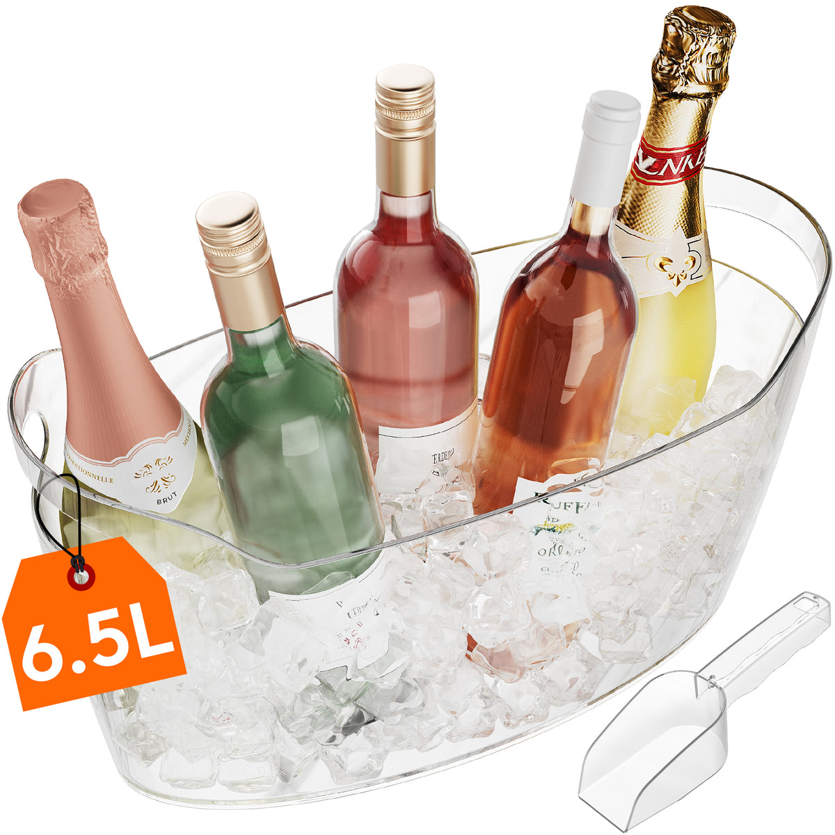Chilled Condiment Box, Condiment Server with 5 Containers (2.5 Cups ...