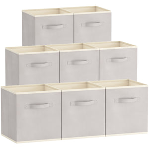 Lifewit Collapsable Fabric Cube Storage Bins, 13/11 Inches, 8 Packs