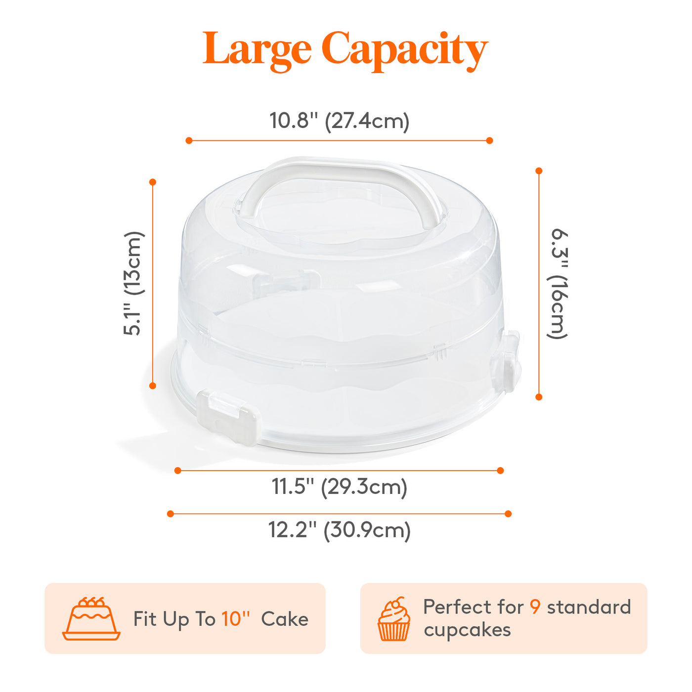 Cake Carrier With Lid And Handle: The Ultimate Party Essential