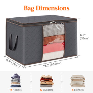 Lifewit Large Garment Storage Bag Box With Lid