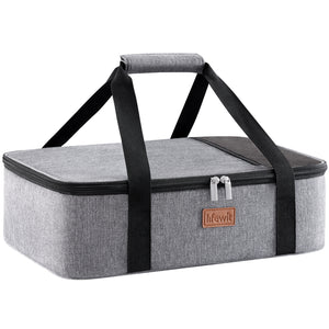 Lifewit best insulated casserole carrier,casserole dish with lid and carrying case