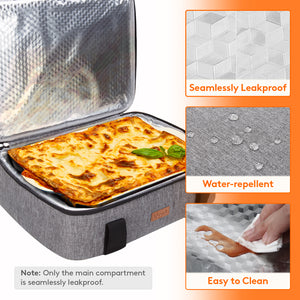 Lifewit best insulated casserole carrier,casserole dish with lid and carrying case