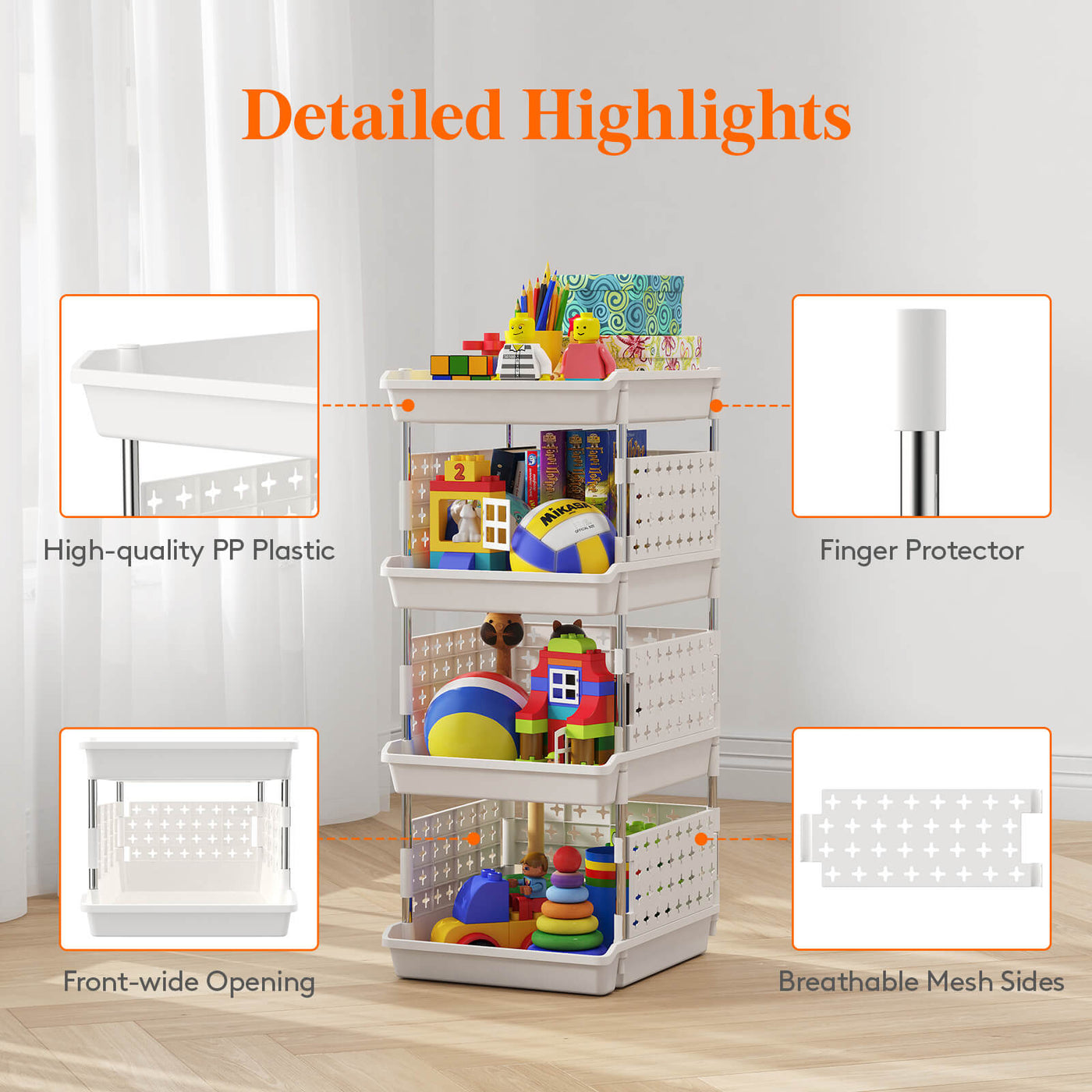 Pantry Snack Organizer Bins, Plastic Snack Organizer Box - Lifewit –  Lifewitstore