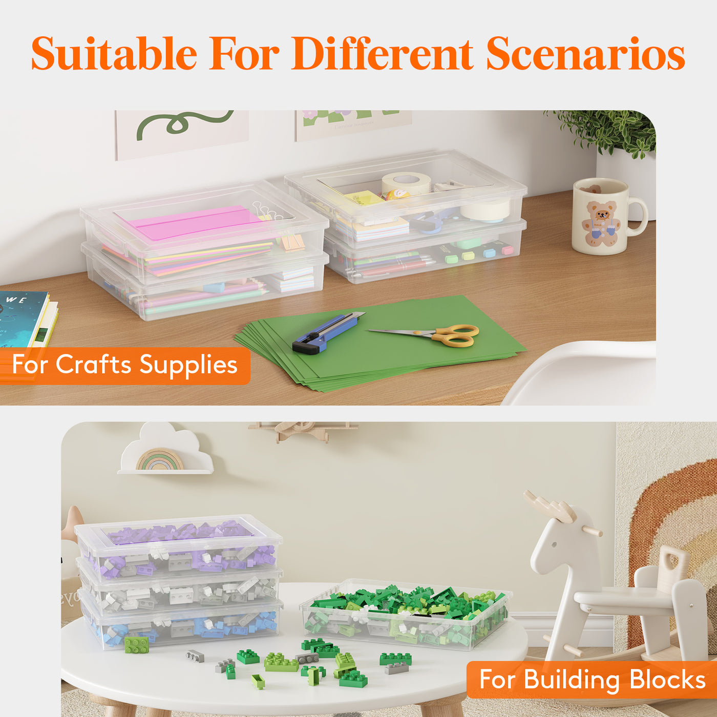 Plastic Stackable Storage Bins - Lifewit – Lifewitstore