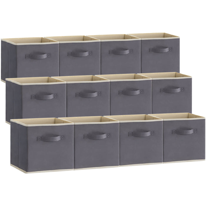 Lifewit Collapsable Fabric Cube Storage Bins, 13/11 Inches, 12 Packs