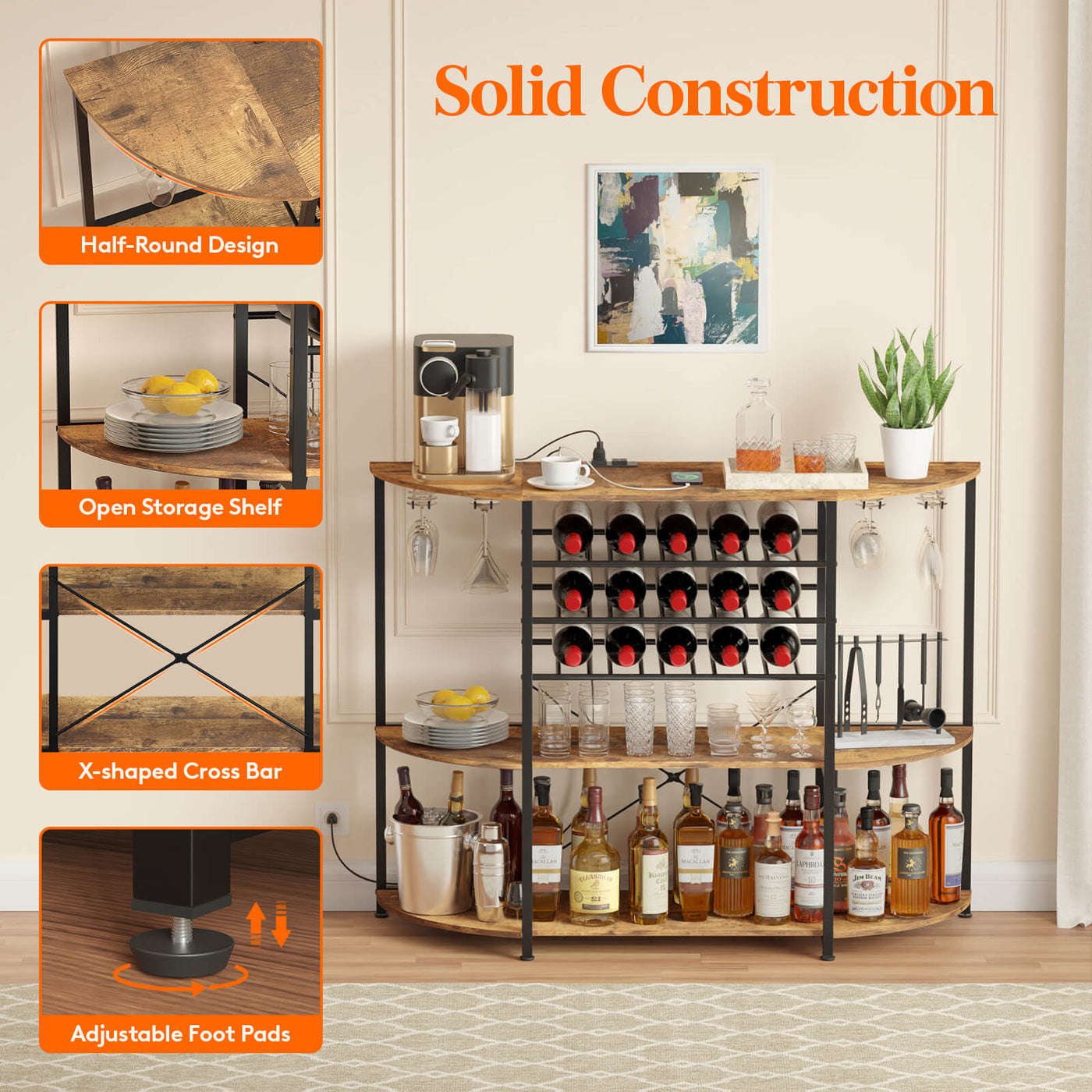 Floor Wine Rack Table Lifewit Lifewitstore
