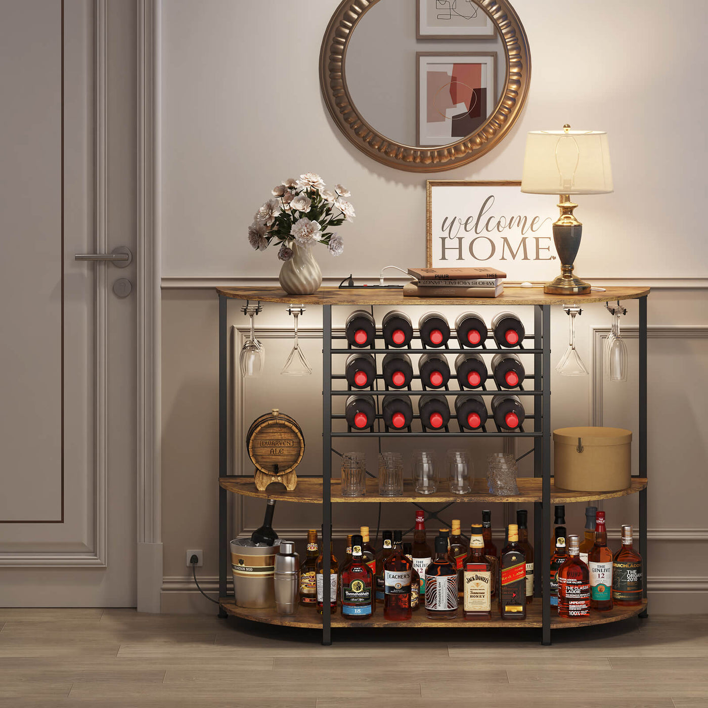 White Rack Table Floor Wine Rack Table - Lifewit – Lifewitstore