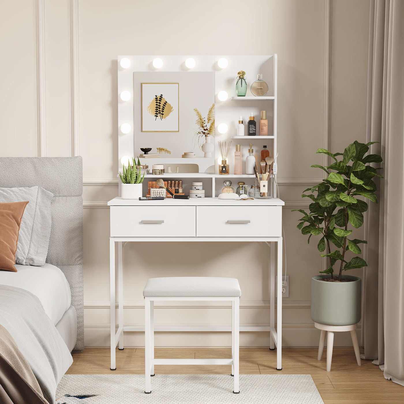 bathroom vanity with makeup table, white wooden dressing table bathroom vanity with makeup table, white wooden dressing table