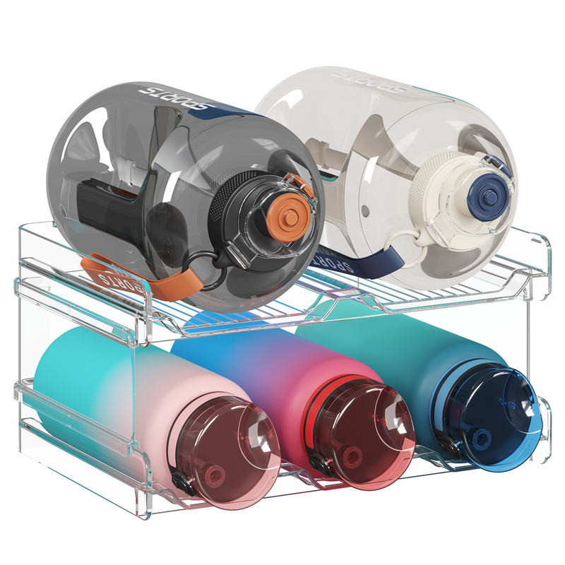 Stackable Water Bottle Organizer for Cabinet Extra Large Water Bottle Holder lifewit Lifewitstore