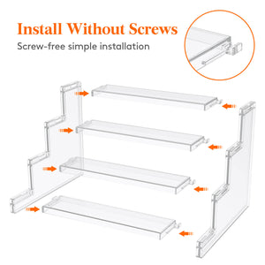 Lifewit Acrylic Display Stand, Perfume Organizer Shelf, Tiered Display Risers for Funko, Cupcake