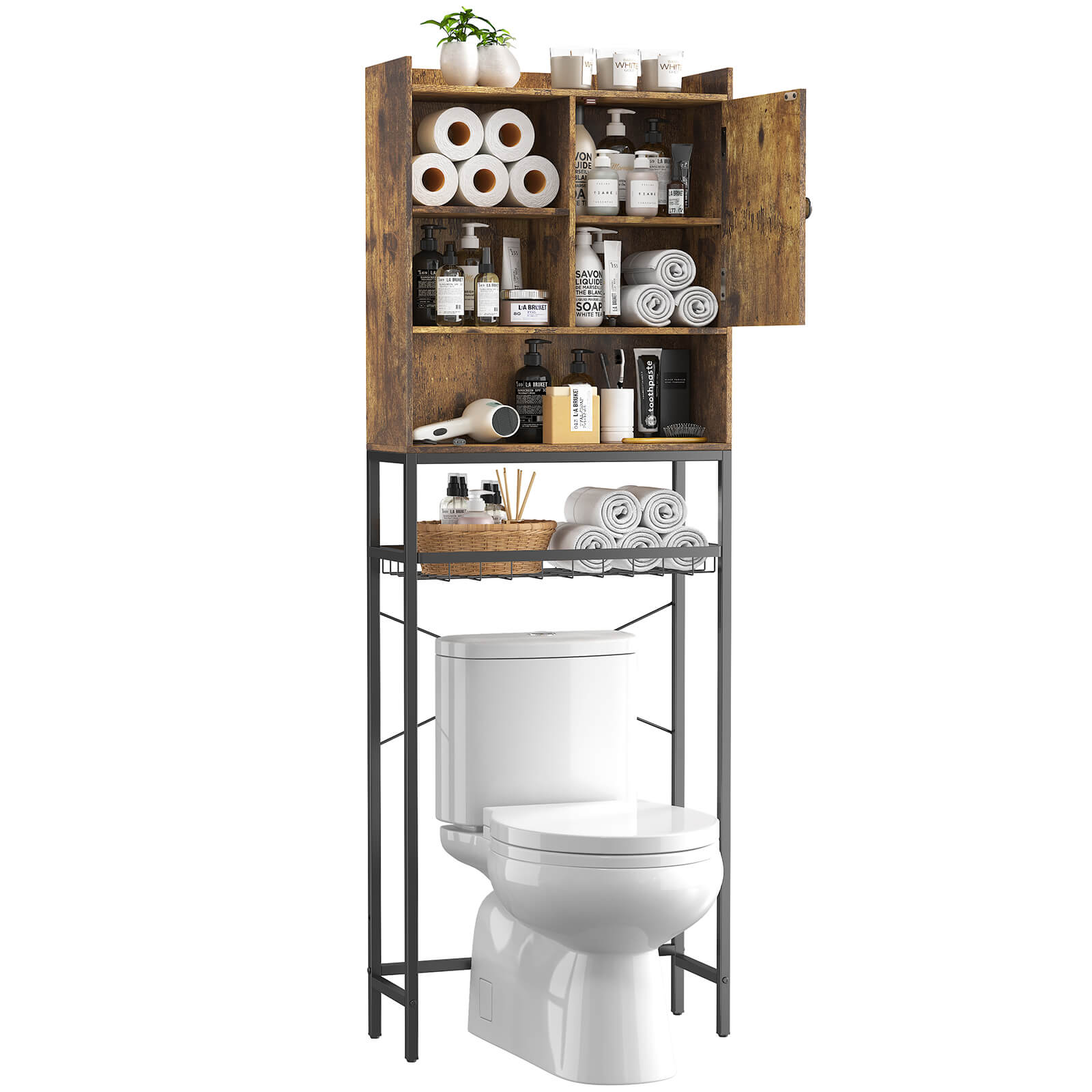 Wall Mount Bathroom Shelf, Shampoo Shower Shelf, Toilet Storage Baskets,  Bathroom Accessories, Plastic Towel Storage Rack