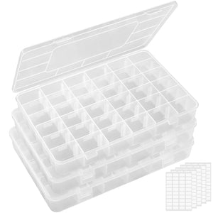 Lifewit Plastic Jewelry Organizer Box, Craft, Earring, Bead, Thread Storage Box Container