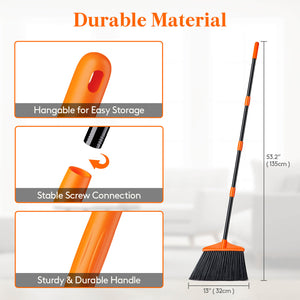 Lifewit Outdoor Sweeping Broom, Heavy Duty Angle Dust Broom