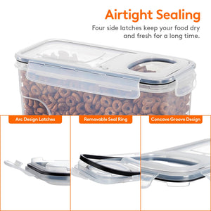 Lifewit 4pcs Cereal Container Airtight Food 