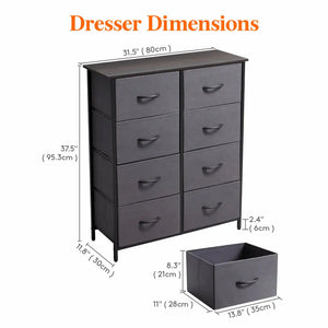Lifewit 8 Drawer Double Dresser Chest of Drawers