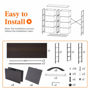 Lifewit 8 Drawer Double Dresser Chest of Drawers