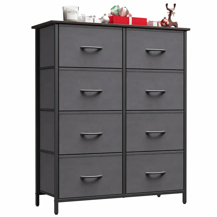 Lifewit 8 Drawer Double Dresser, Chest of Drawers with Fabric Dresser for Bedroom, Nursery