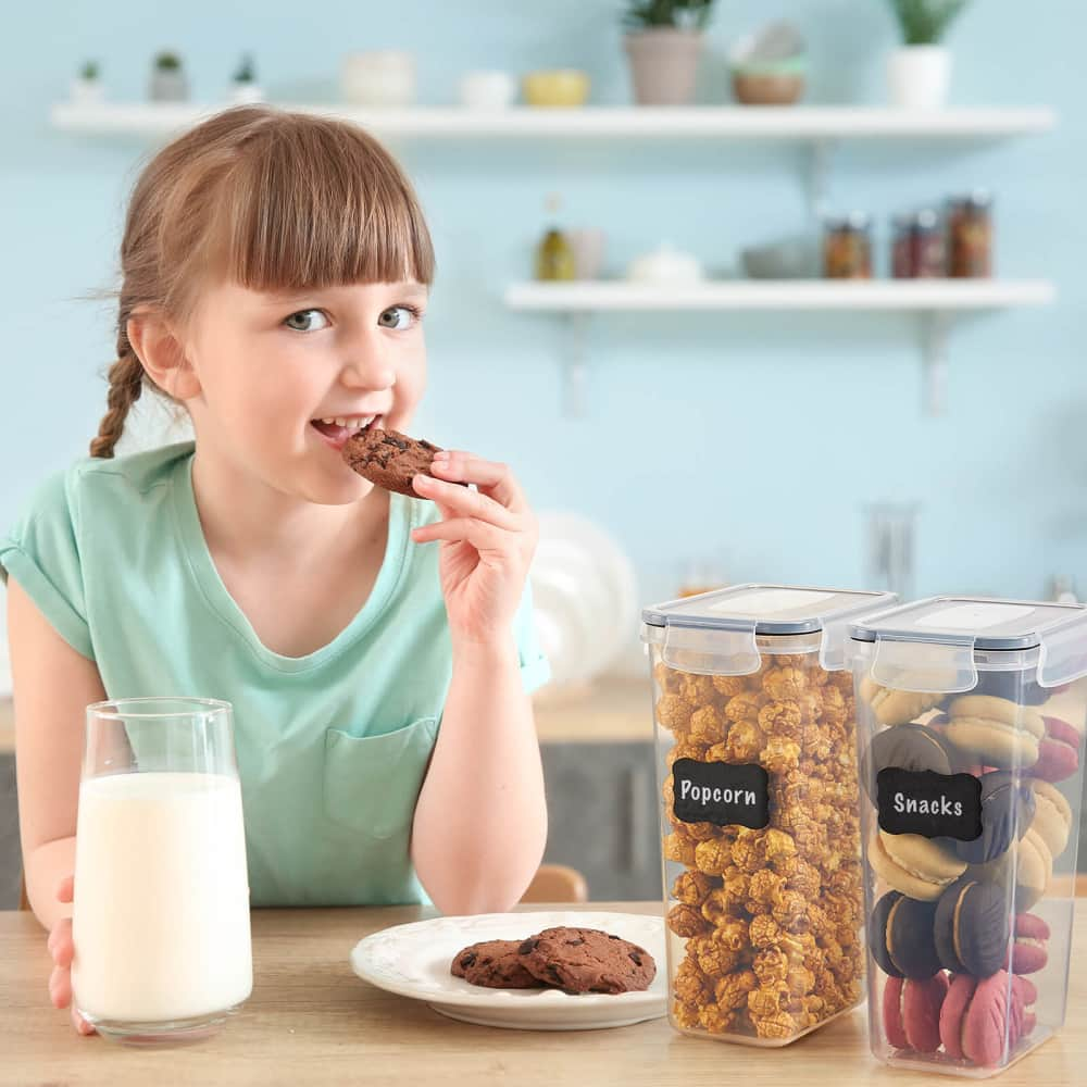 Airtight Food Storage Containers with Lids for Cereal, Spaghetti