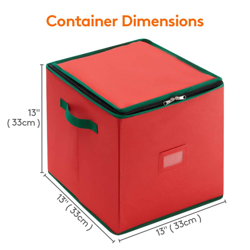 Christmas Ornament Storage Box Organizer, Xmas Decoration Storage