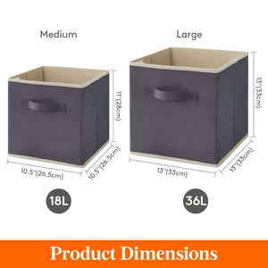 Lifewit Collapsable Fabric Cube Storage Bins 13x13