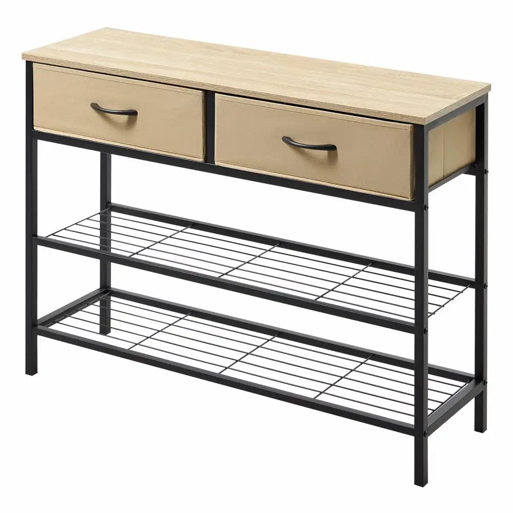 Narrow console discount table with doors