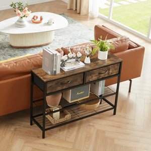 Lifewit Console Table with Drawers Narrow Sofa