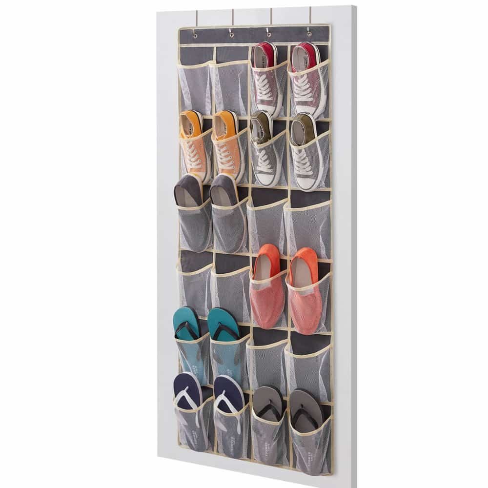 ClosetMaid 10 Pair Brown Fabric Hanging Shoe Organizer in the Shoe Storage  department at Lowes.com