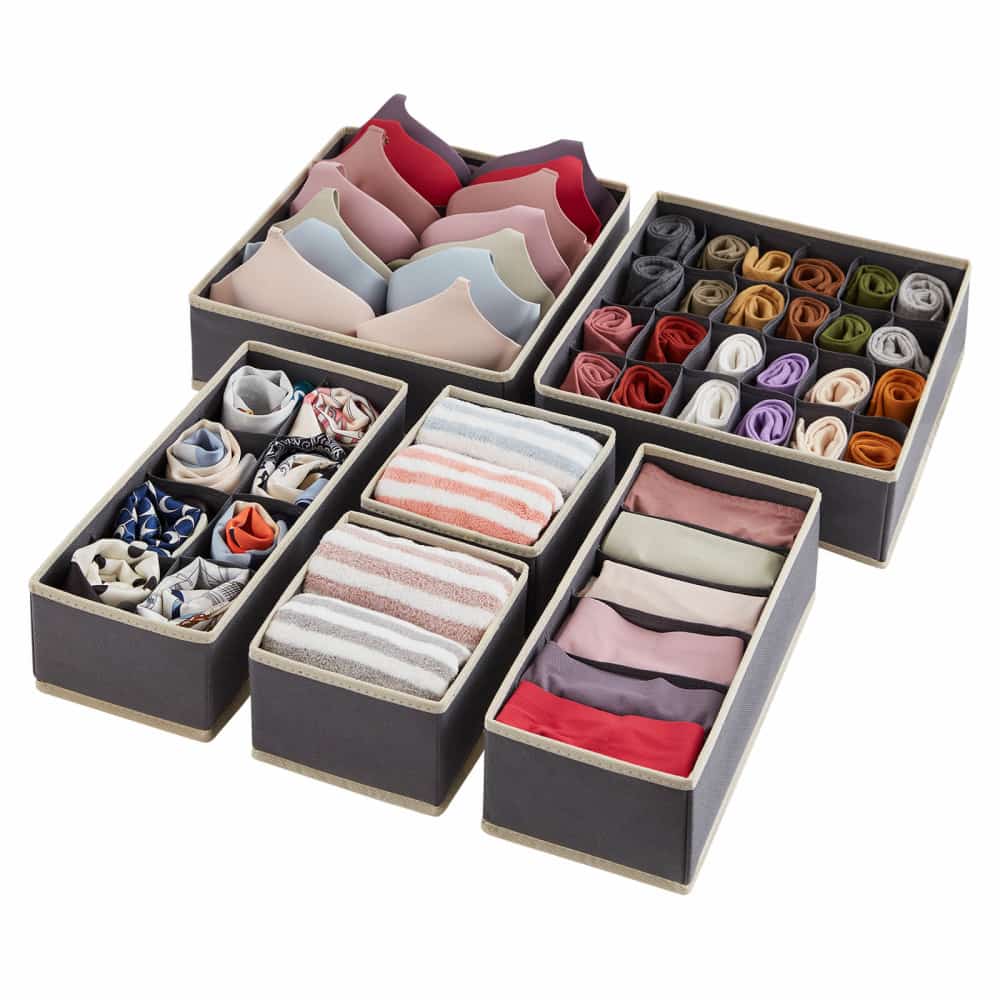 Dresser Drawer Underwear Organizer, 4/6PCS Dresser Drawer Underwear Organizer, 4/6PCS