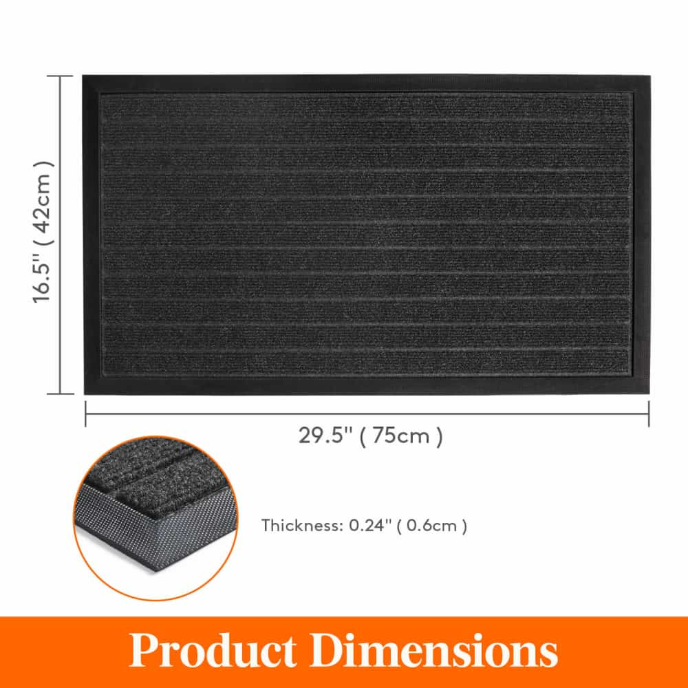 Thin Indoor Door Mat with Rubber Backing - Lifewit – Lifewitstore