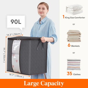 Lifewit Large Storage Bags Organizer for Clothes