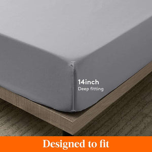 Lifewit Microfiber Bed Sheet Set Twin/Queen/King 