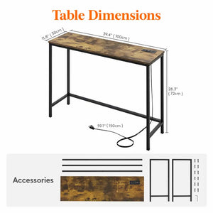 Lifewit Narrow Console Table Sofa Table