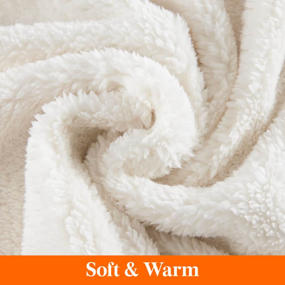 Faux Fur Life Comfort Blanket Sherpa Sherpa Throw Blanket, Cozy