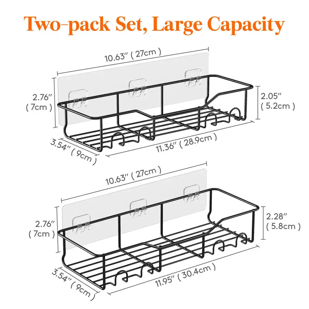 Acrylic Corner Shower Caddy Shelf Bathroom Storage Holder Rack Organizer 2  Pack