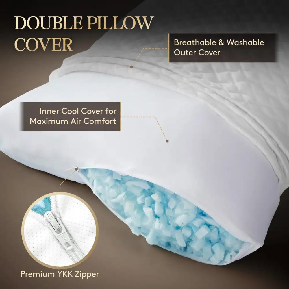 Chopped memory foam sales pillow