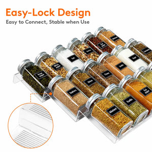 Lifewit Spice Rack Spice Drawer Organizer Insert 