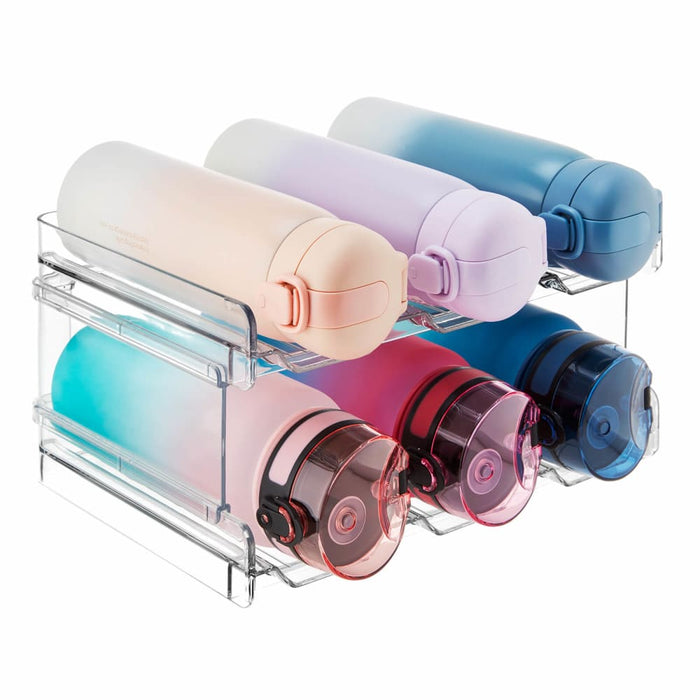 4-layer Stackable Water Bottle Organizer For Cabinet, Freezer