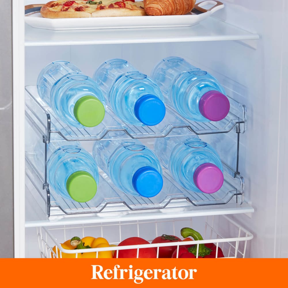 Water Bottle Storage Rack Organizer Holder Stackable Cupboard