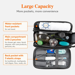 Lifewit Travel Toiletry Bag For Men Shaving Dopp