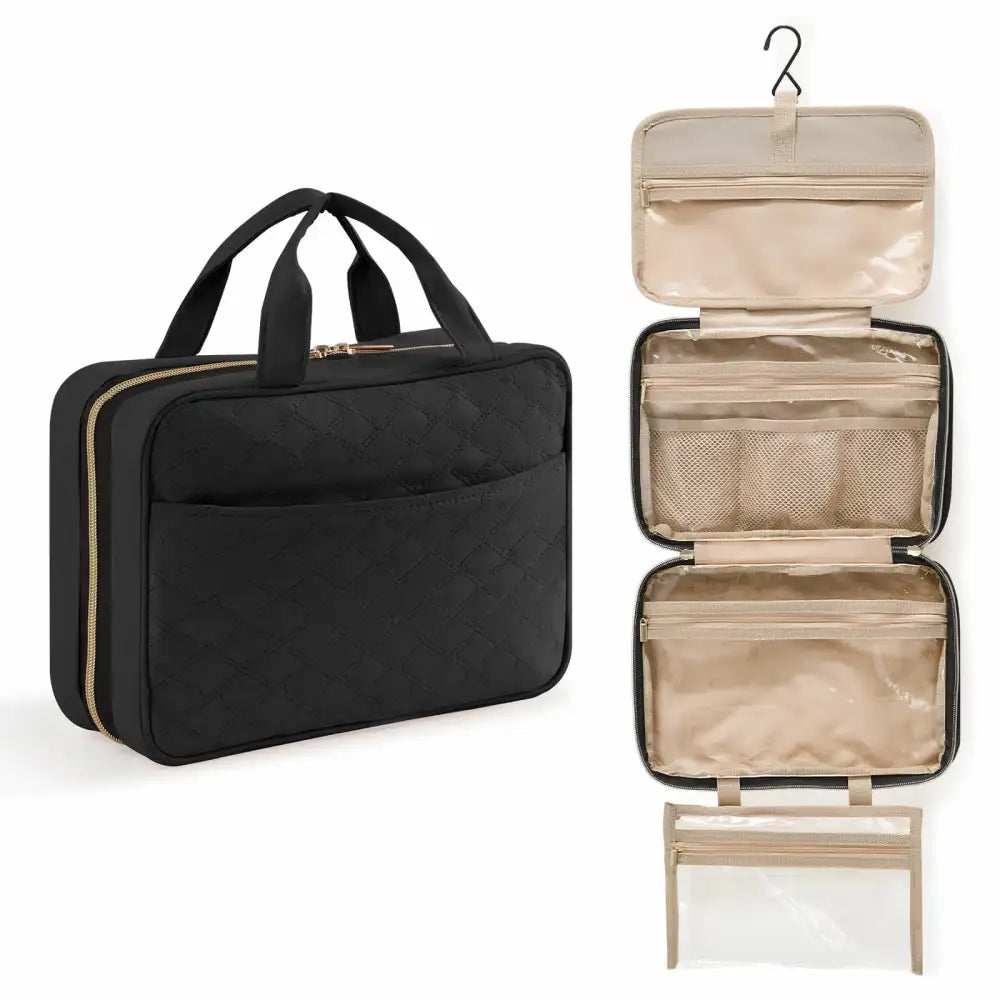 Hanging makeup top travel bag