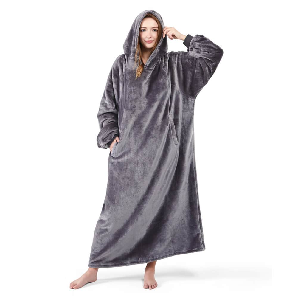 Wearable Blanket Sweatshirt Long Hooded Blanket Wearable Blanket
