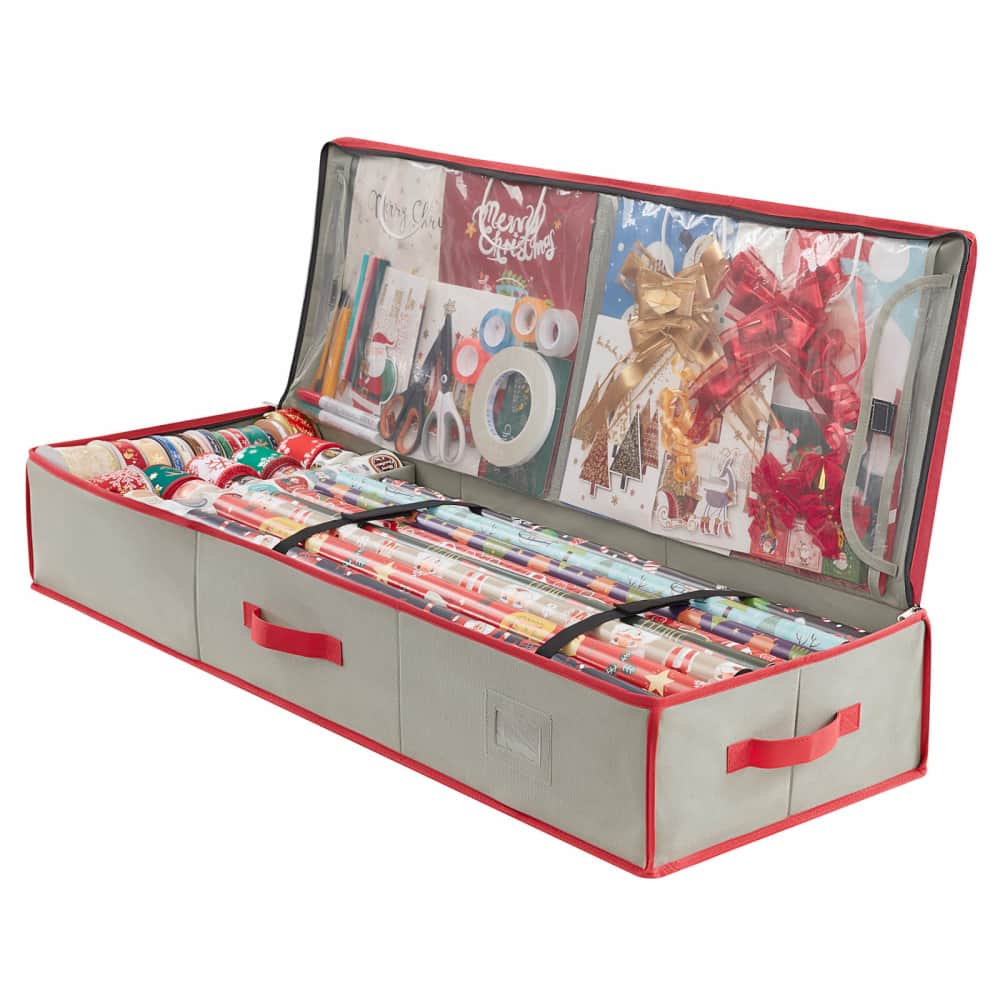 Wrapping Paper Storage Container, Under Bed Christmas Storage