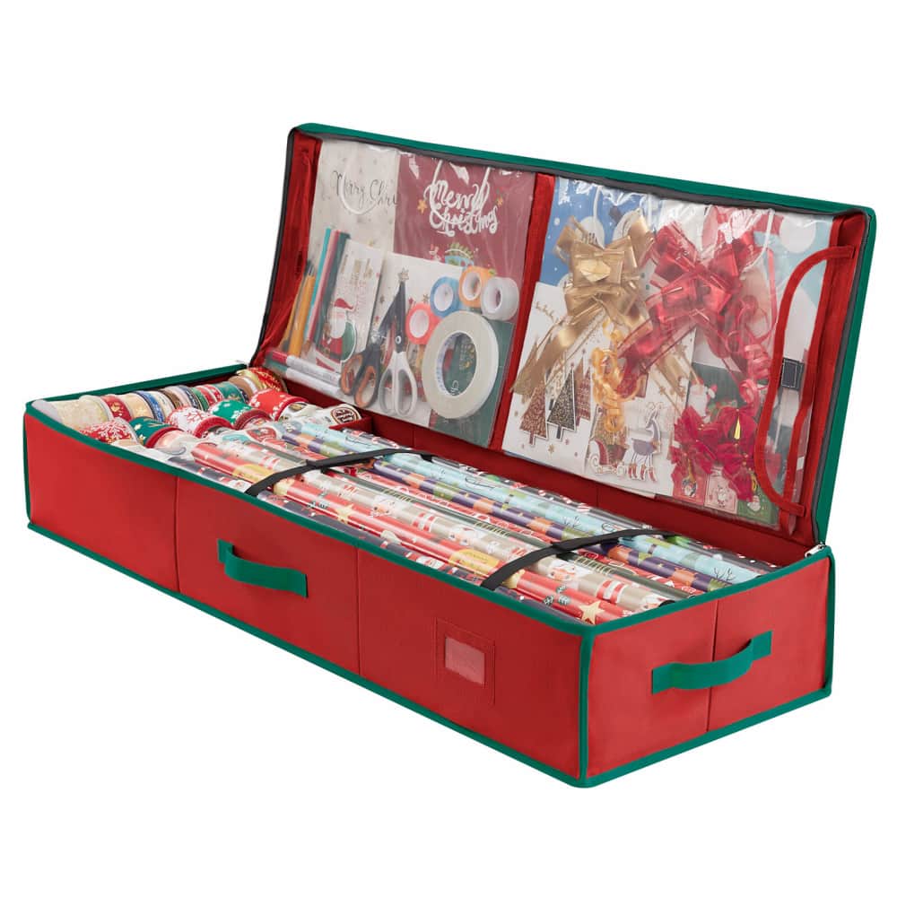 Wrapping Paper Storage Container, Under Bed Christmas Storage